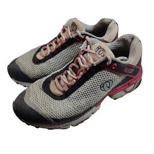 Pearl Izumi Women's Sz 8.5 Grey Pink Syncro Seek Sneakers Athletic Shoes